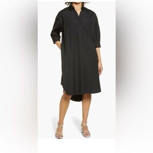 Nordstrom Black Cotton Dress Size M